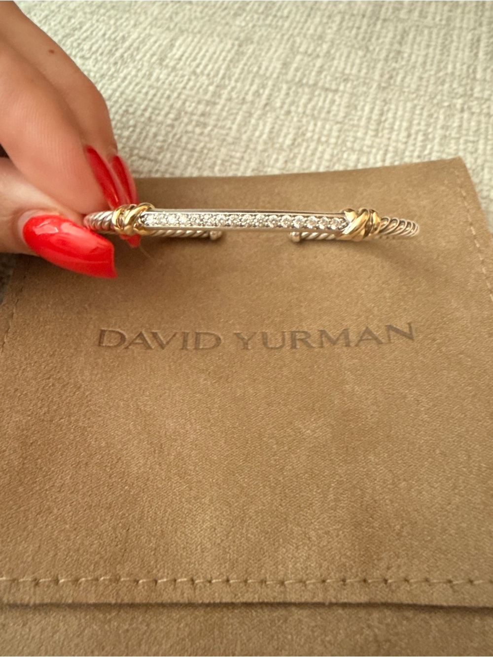 David Yurman PETITE HELENA CLASSIC CABLE STATION BRACELET